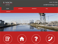 Tablet Screenshot of nixonlettings.co.uk